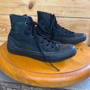 Converse Chuck Taylor All Star II High Top Triple Black Lunarlon Men 3.5 Wom 5.5
